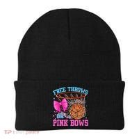 Free Throws or Pink Bows Pregnancy Pink or Blue Basketball Beanie thumb 0