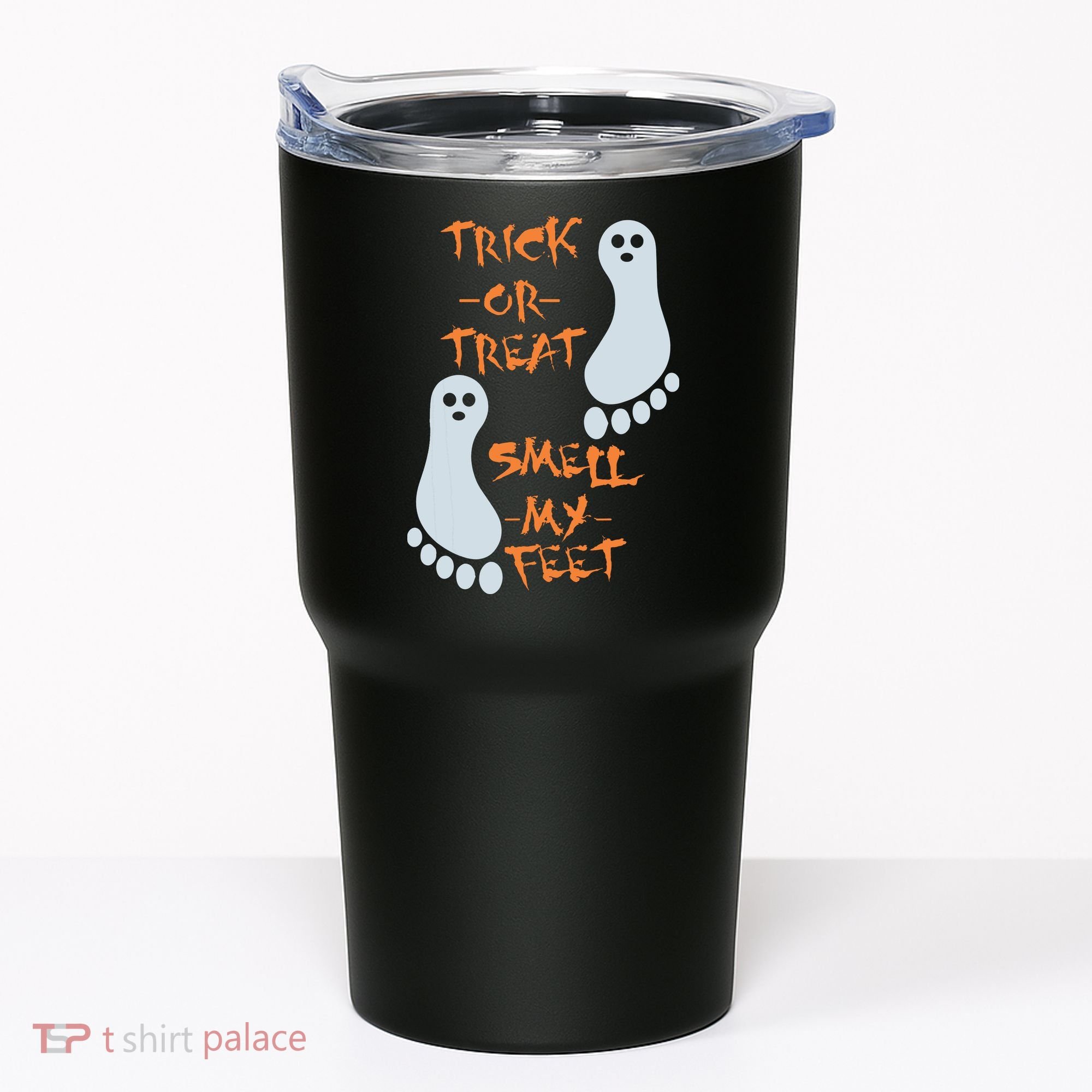 Funny Trick Or Treat Smell My Feet Halloween Tumbler