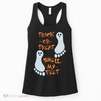 Funny Trick Or Treat Smell My Feet Halloween Women's Tank Top thumb 0