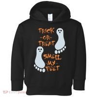 Funny Trick Or Treat Smell My Feet Halloween Toddler Hoodie thumb 0