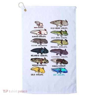 Funny Type Of Axolotls Funny Axolotl Lovers  Golf Towel
