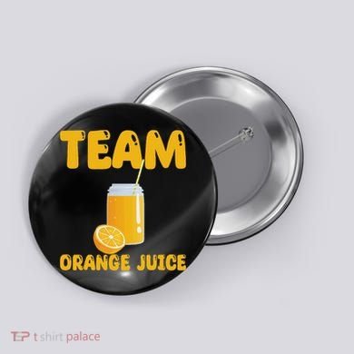 Funny Team Orange Juice Apparel Oranges Button