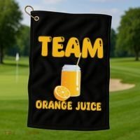 Funny Team Orange Juice Apparel Oranges Golf Towel thumb 1