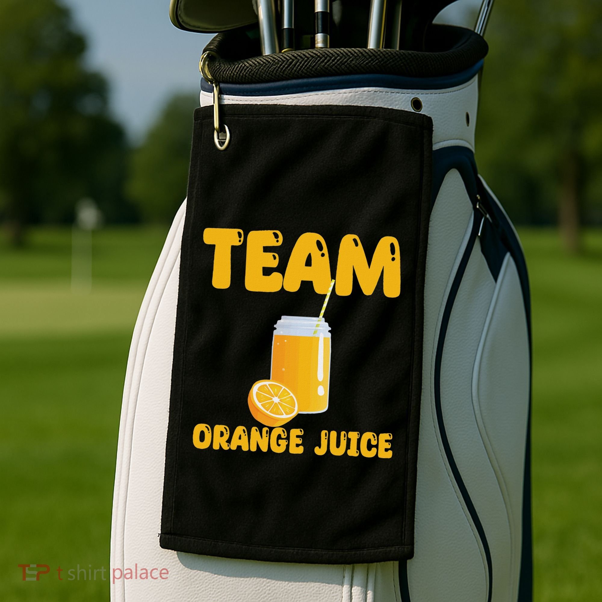 Funny Team Orange Juice Apparel Oranges Golf Towel