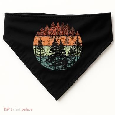 Forest Trees Outdoors Nature USA-Made Doggie Bandana