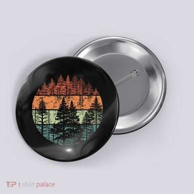 Forest Trees Outdoors Nature Button
