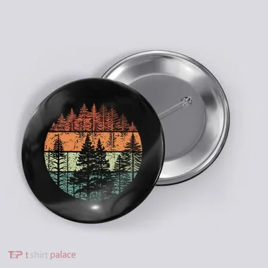 Forest Trees Outdoors Nature Button