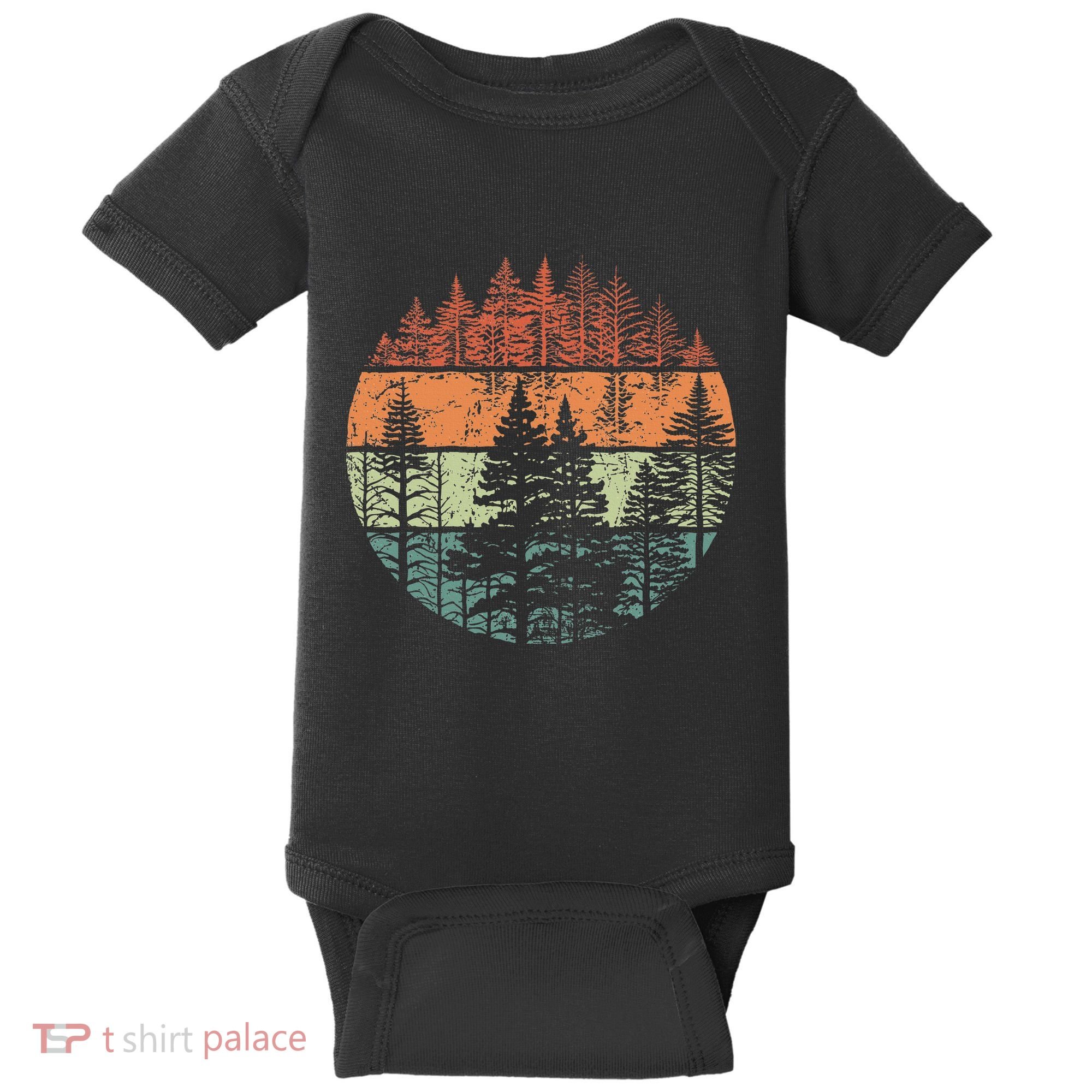 Forest Trees Outdoors Nature Baby Bodysuit
