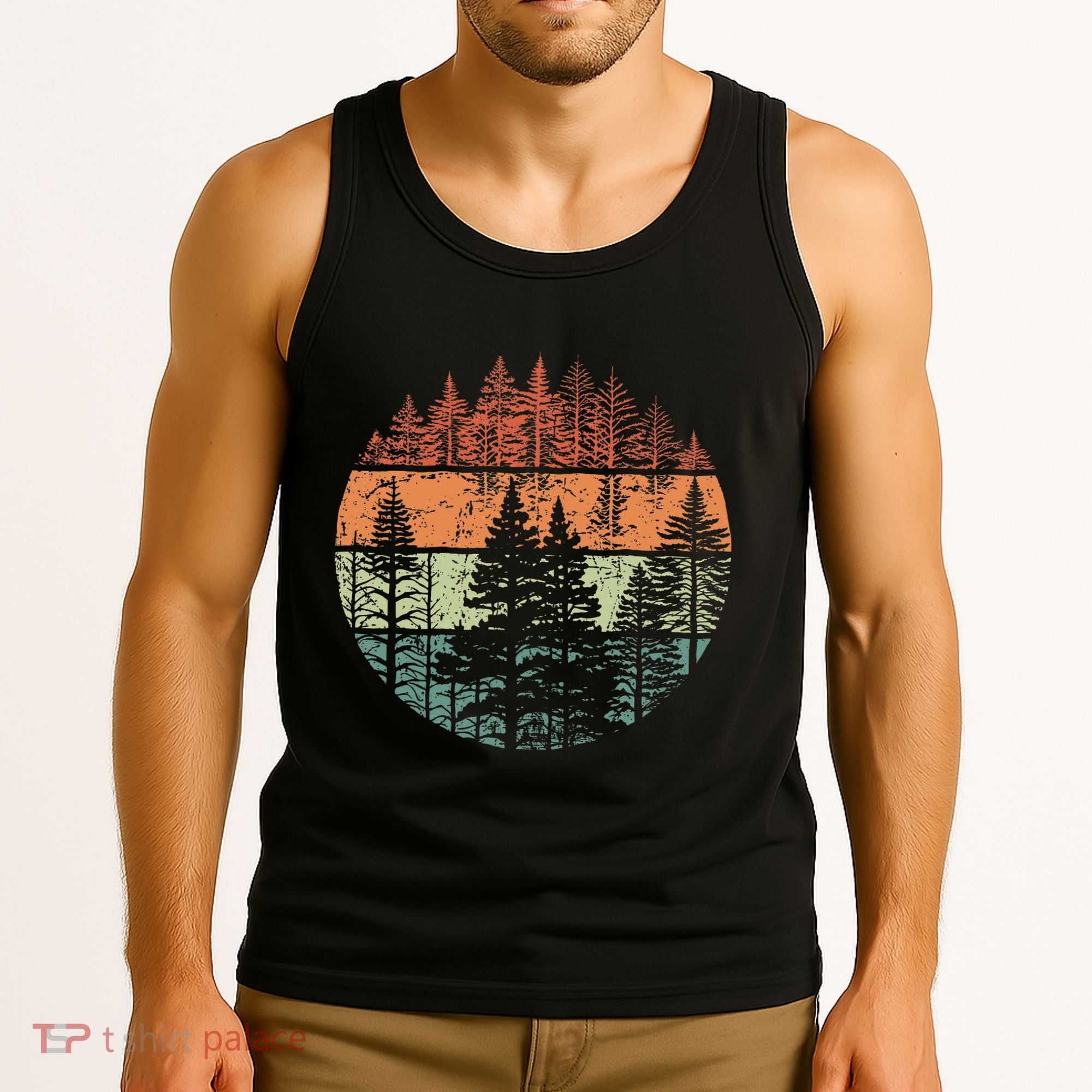 Forest Trees Outdoors Nature Tank Top