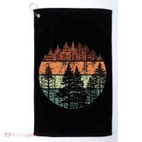 Forest Trees Outdoors Nature Golf Towel thumb 0