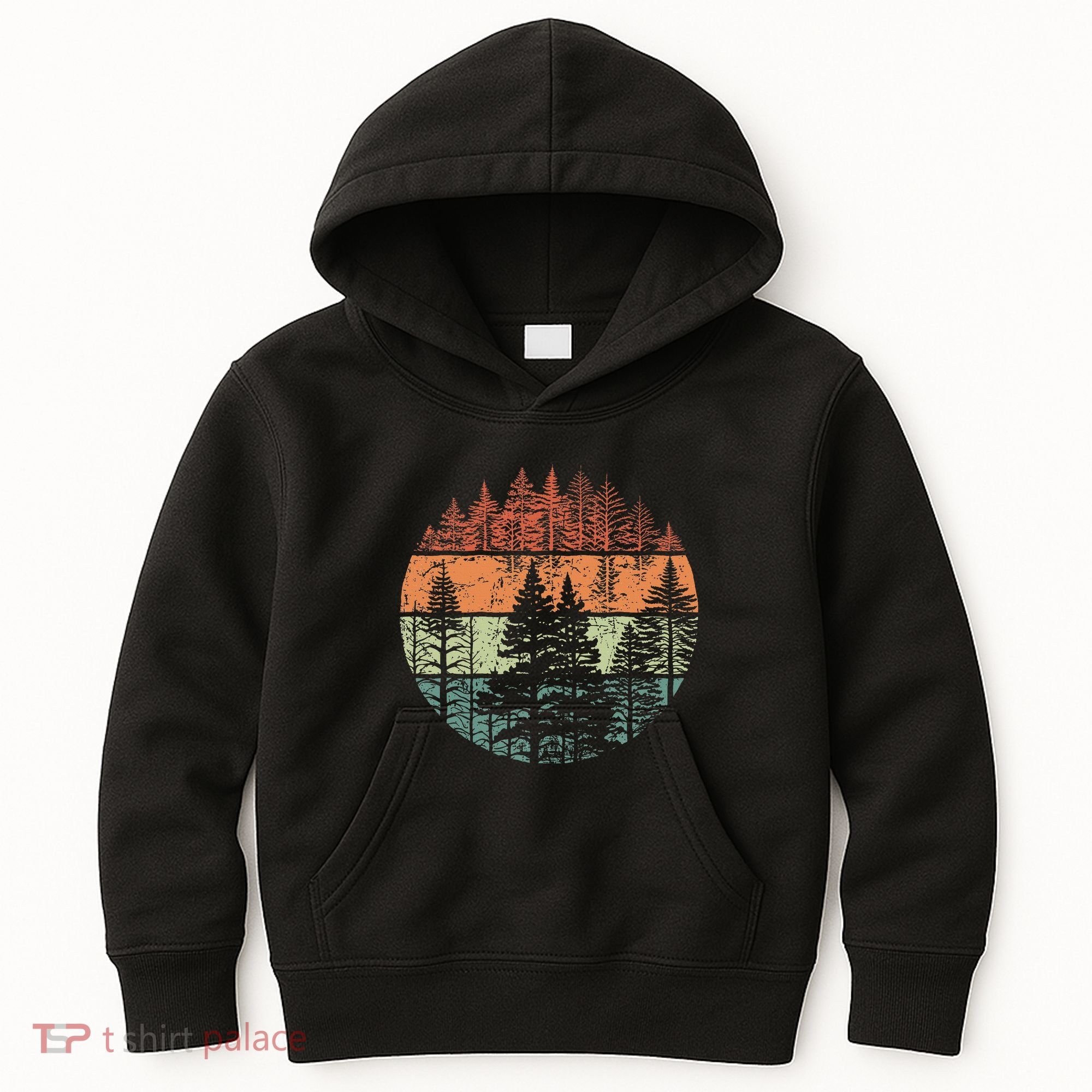 Forest Trees Outdoors Nature Kids Hoodie