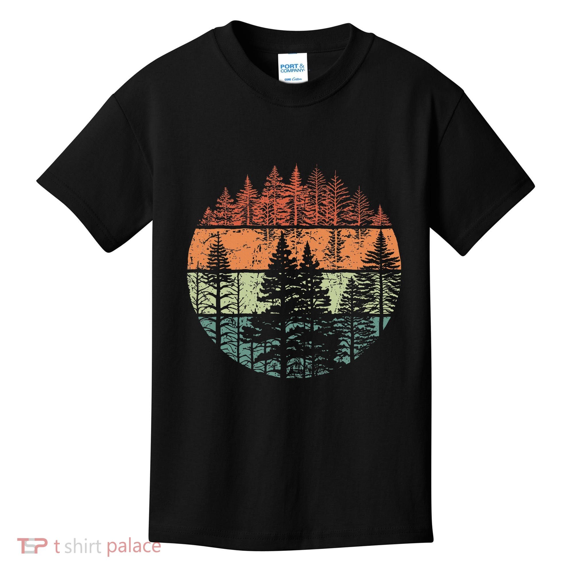 Forest Trees Outdoors Nature Kids T-Shirt