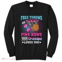 Free Throws Or Pink Bows Your Grandpa Loves You Gender Sweatshirt thumb 0