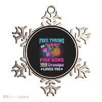Free Throws Or Pink Bows Your Grandpa Loves You Gender Ornament thumb 0
