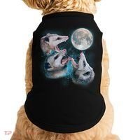 Funny Three Opossom Moon Doggie Tank thumb 0