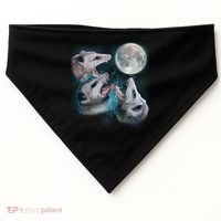 Funny Three Opossom Moon USA-Made Doggie Bandana thumb 0