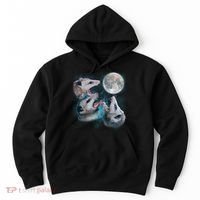Funny Three Opossom Moon Hoodie thumb 0