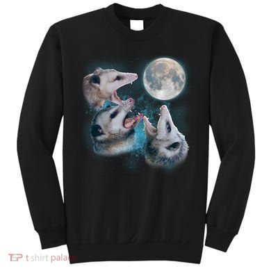 Funny Three Opossom Moon Sweatshirt