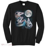 Funny Three Opossom Moon Sweatshirt thumb 0