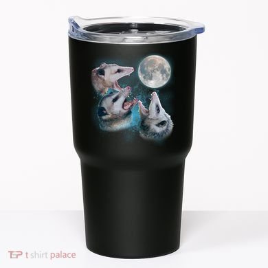 Funny Three Opossom Moon Tumbler