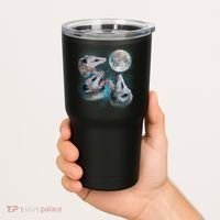 Funny Three Opossom Moon Tumbler thumb 2