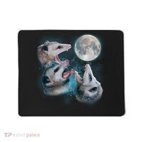 Funny Three Opossom Moon Mousepad thumb 0