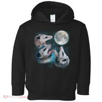 Funny Three Opossom Moon Toddler Hoodie thumb 0