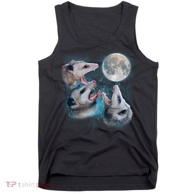 Funny Three Opossom Moon Tank Top
