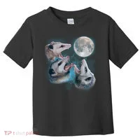 Funny Three Opossom Moon Toddler T-Shirt thumb 0