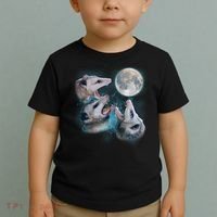 Funny Three Opossom Moon Toddler T-Shirt thumb 2