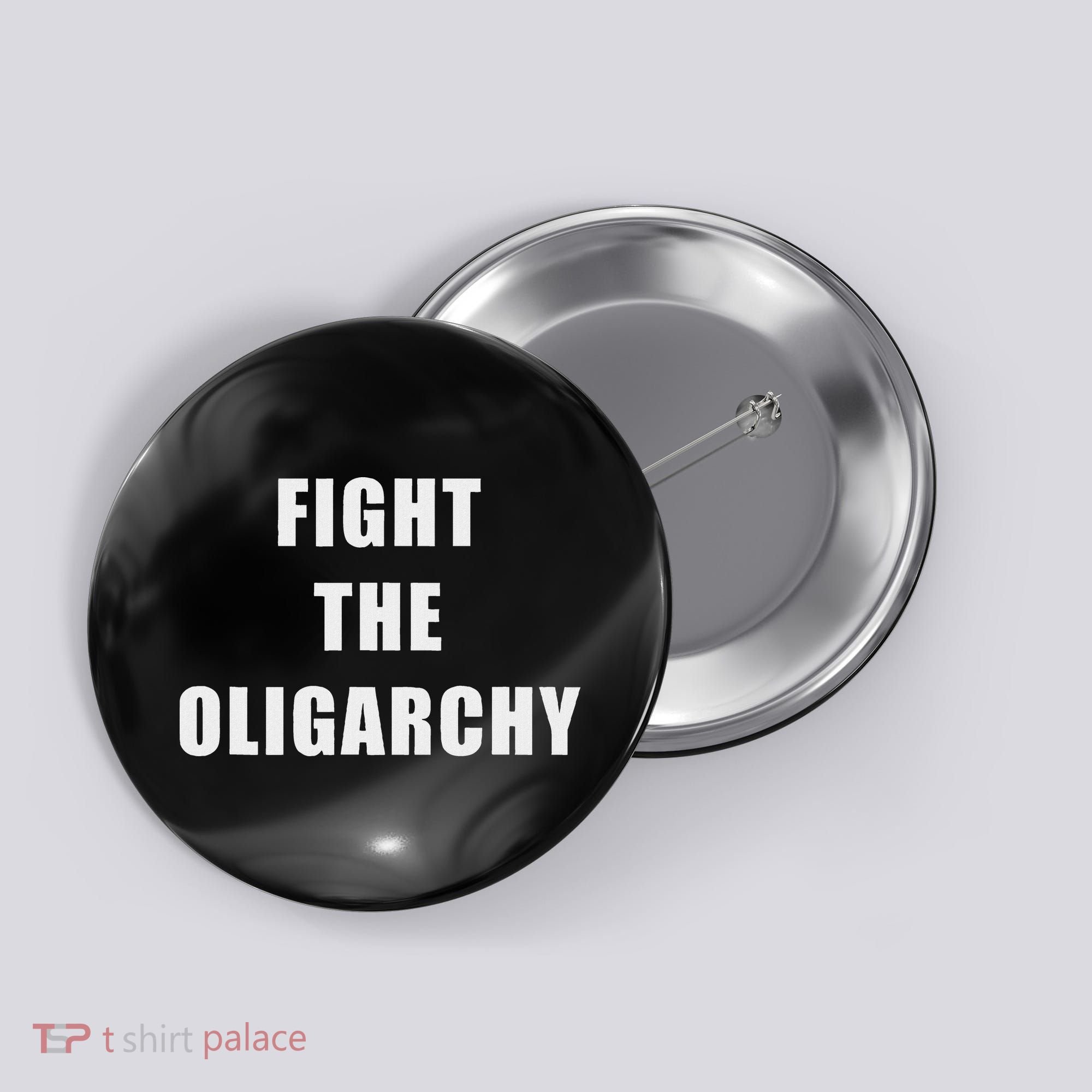 Fight The Oligarchy Anti Corruption Resistance Button