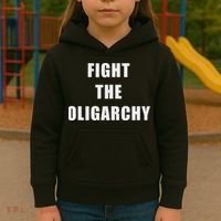 Fight The Oligarchy Anti Corruption Resistance Kids Hoodie thumb 3