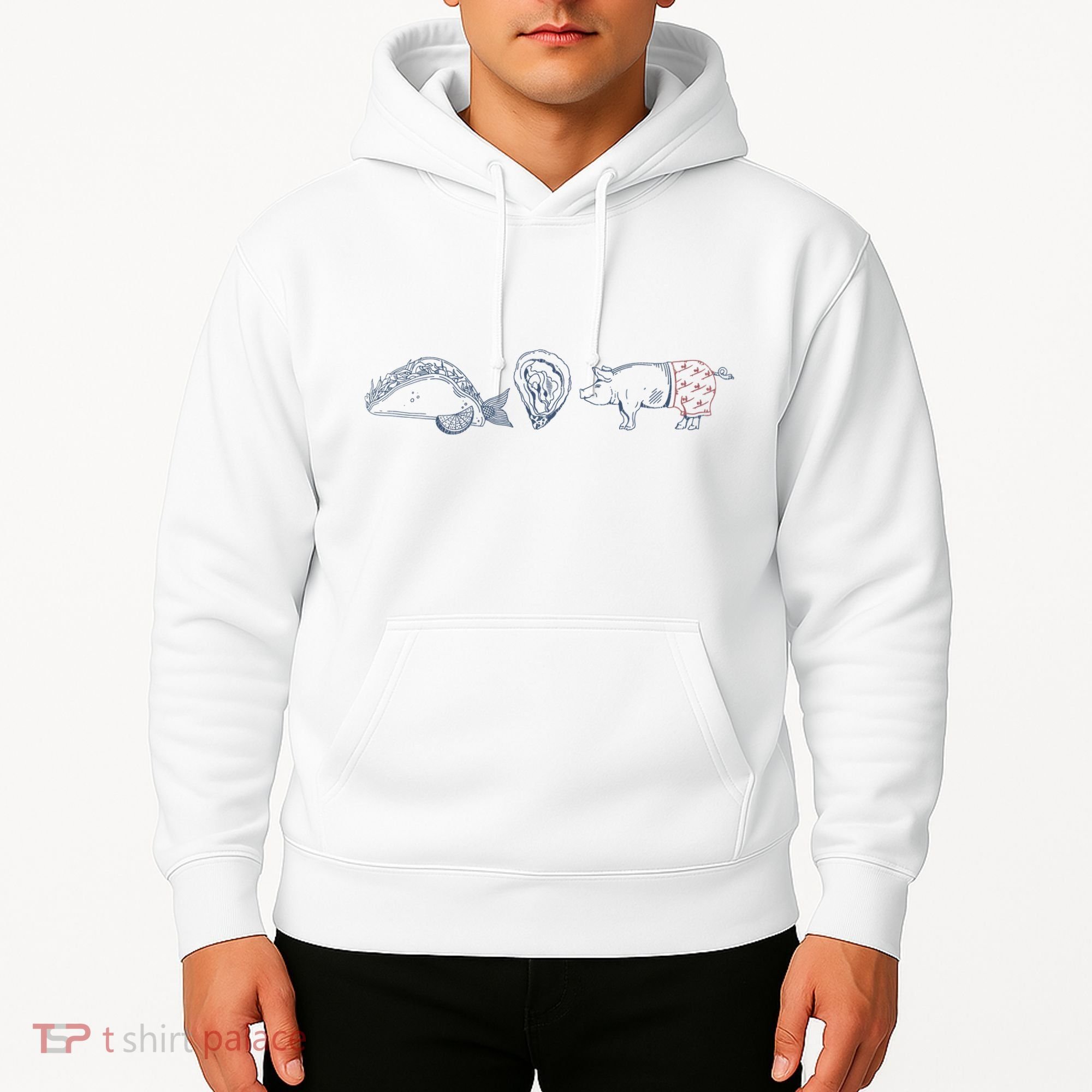 Fish Taco Oyster Ditch Ham Wallet Hoodie