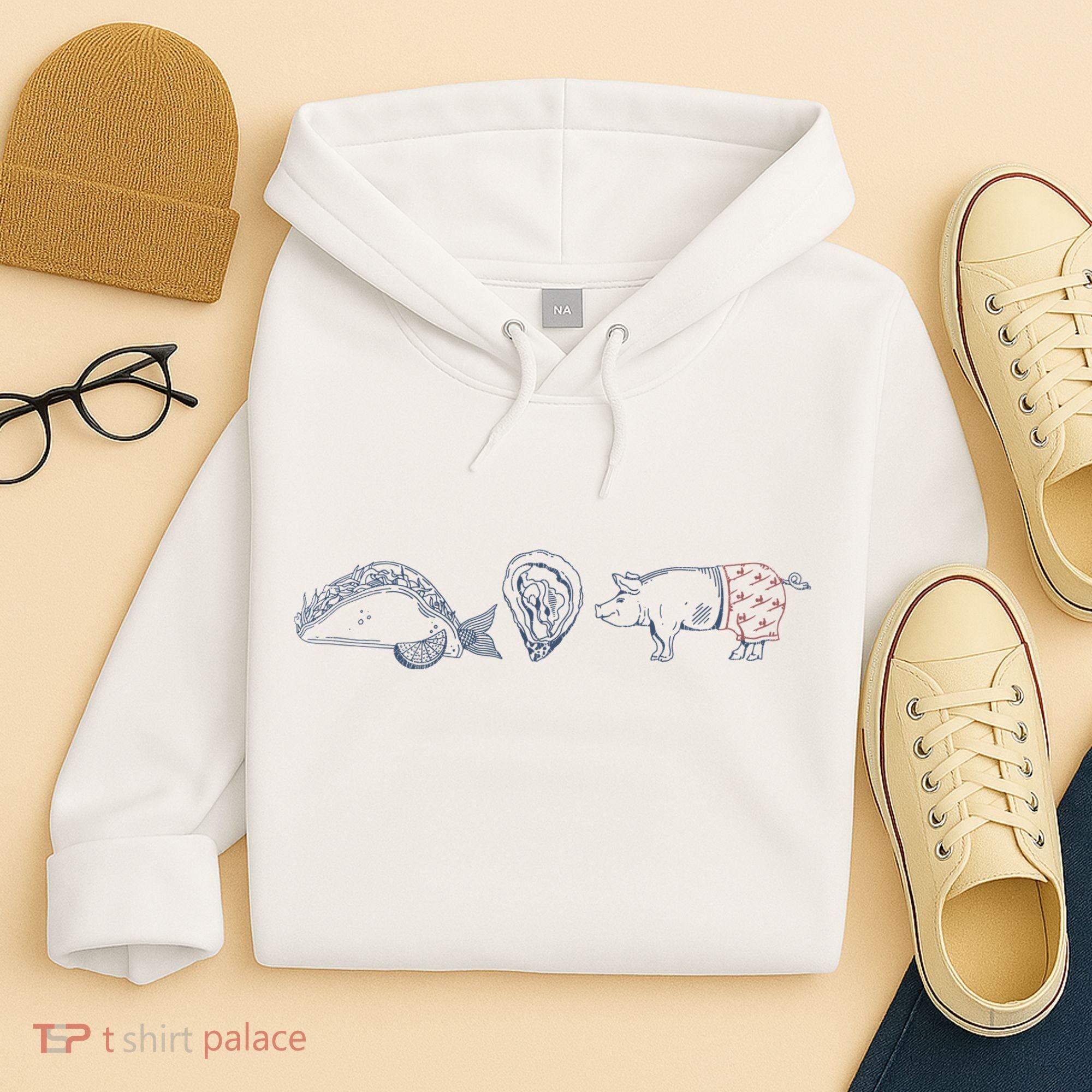 Fish Taco Oyster Ditch Ham Wallet Hoodie