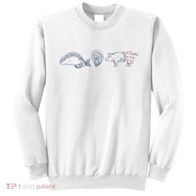 Fish Taco Oyster Ditch Ham Wallet Sweatshirt
