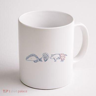 Fish Taco Oyster Ditch Ham Wallet Coffee Mug back