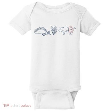 Fish Taco Oyster Ditch Ham Wallet Baby Bodysuit