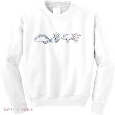 Fish Taco Oyster Ditch Ham Wallet Kids Sweatshirt