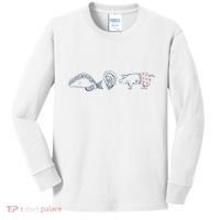 Fish Taco Oyster Ditch Ham Wallet Kids Long Sleeve Shirt thumb 0