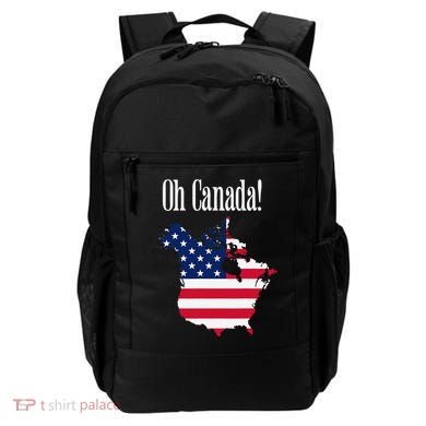 Funny Trump Oh Canada! Usa Canada Map 51st State Backpack