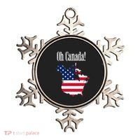 Funny Trump Oh Canada! Usa Canada Map 51st State Ornament thumb 0