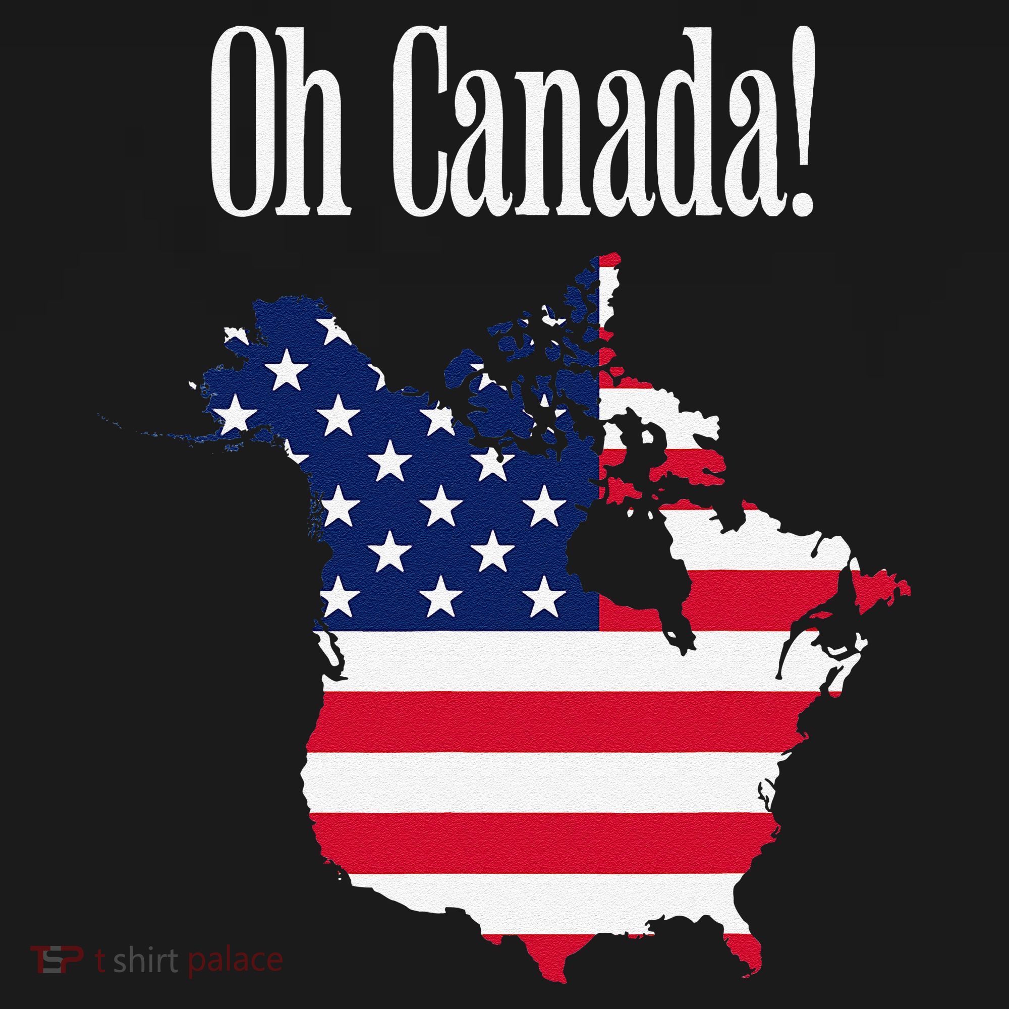 Funny Trump Oh Canada! Usa Canada Map 51st State Ornament