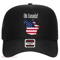 Funny Trump Oh Canada! Usa Canada Map 51st State Hat thumb 0