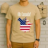 Funny Trump Oh Canada! Usa Canada Map 51st State T-Shirt thumb 6