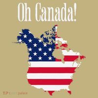 Funny Trump Oh Canada! Usa Canada Map 51st State Kids T-Shirt thumb 2