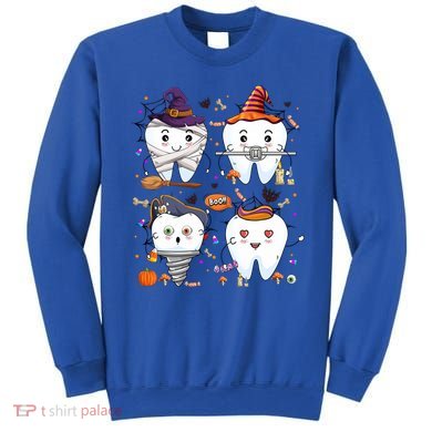 Funny Trick Or Teeth Denstist Halloween Costume Dental Squad Funny Gift Sweatshirt