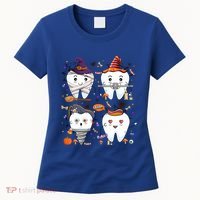 Funny Trick Or Teeth Denstist Halloween Costume Dental Squad Funny Gift Women's T-Shirt thumb 0