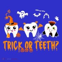 Funny Trick Or Teeth Denstist Halloween Costume Dental Squad Meaningful Gift Women's Tank Top thumb 5