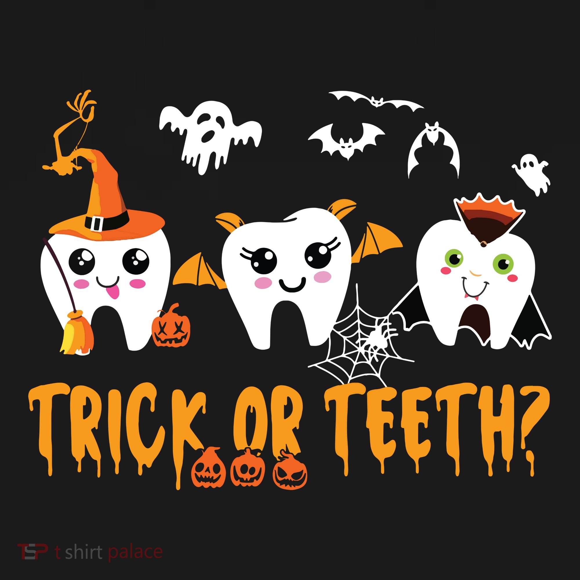 Funny Trick Or Teeth Dentist Halloween Costume Dental Squad Tote Bag