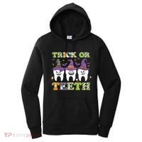 Funny Trick Or Teeth Dental Halloween Gift Women's Hoodie thumb 0